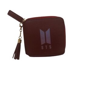 BTS leather coin wallet